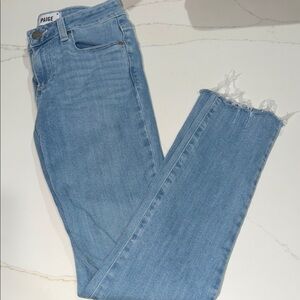 PAIGE Sky Blue Ankle Jeans
